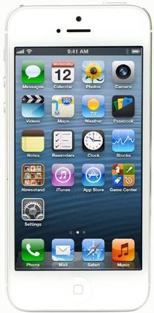 Смартфон Apple iPhone 5 32Gb White & Silver - Североуральск