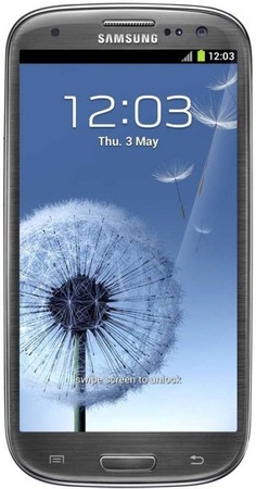 Смартфон Samsung Galaxy S3 GT-I9300 16Gb Titanium grey - Североуральск